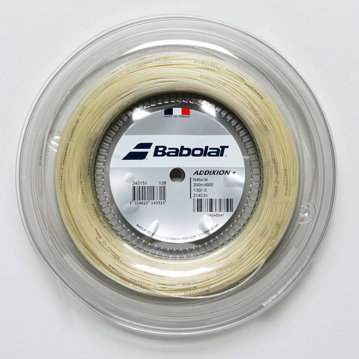 Babolat AddiXion + 16g/1.30 660' Tennis String REEL