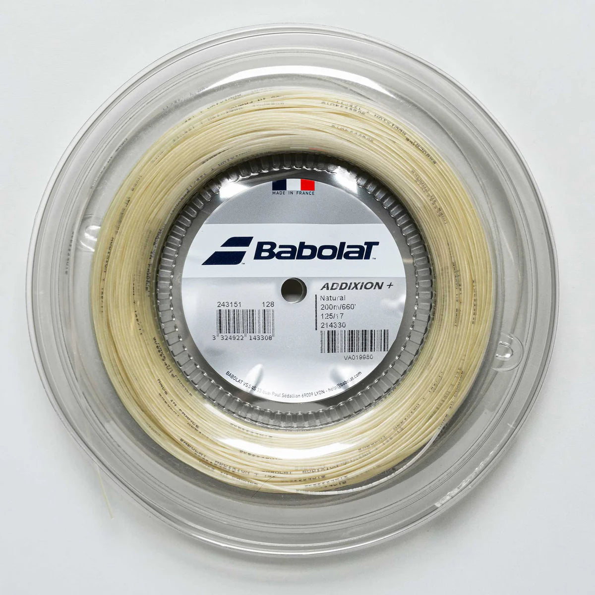 Babolat AddiXion + 17g/1.25 660' Tennis String REEL