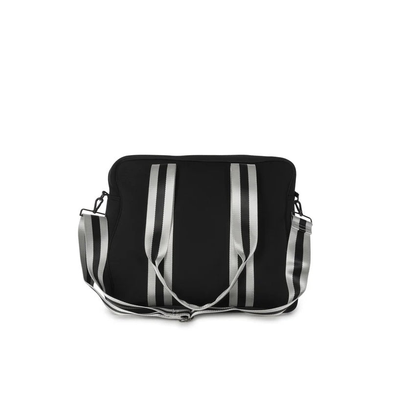 Haute Shore Billie City Tennis Bag - Black/Silver