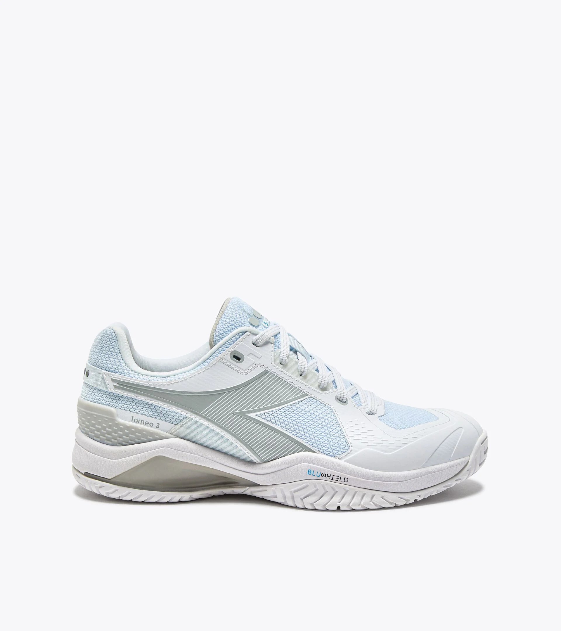 Diadora Blushield Torneo 3W AG - White/Orchid or White/Silver