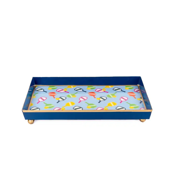Pickleball Enameled Oliver Tray 8x12