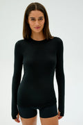 Splits59 Louise Rib Long Sleeve Black