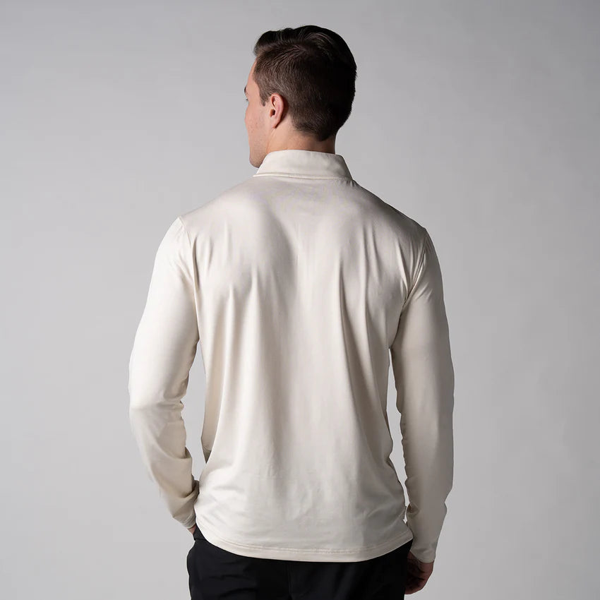 Joola Men's Quarter Zip Pullover Sandstone Heather