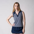 Joola Women's Club Sleeveless Polo Navy Heather