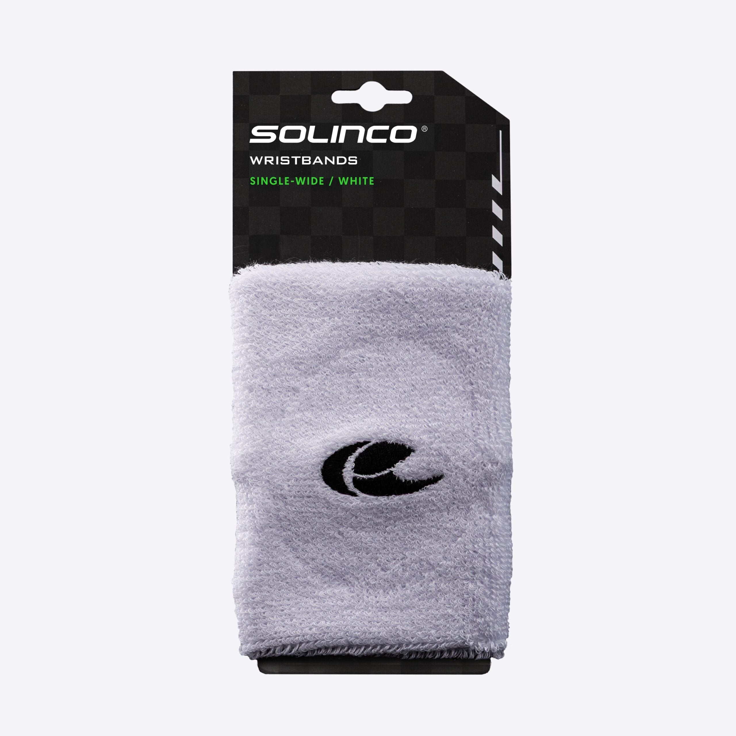 Solinco Double-Wide Wristband - Black or White