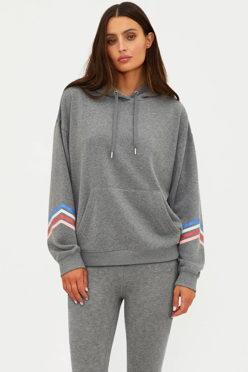 Beach Riot Dess Hoodie Horizon Heather Gray Soft Serve