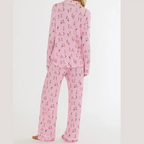 Beach Riot Livy & Connie PJ Set Match Point Pink