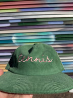 Tennis Cursive Corduroy Hat
