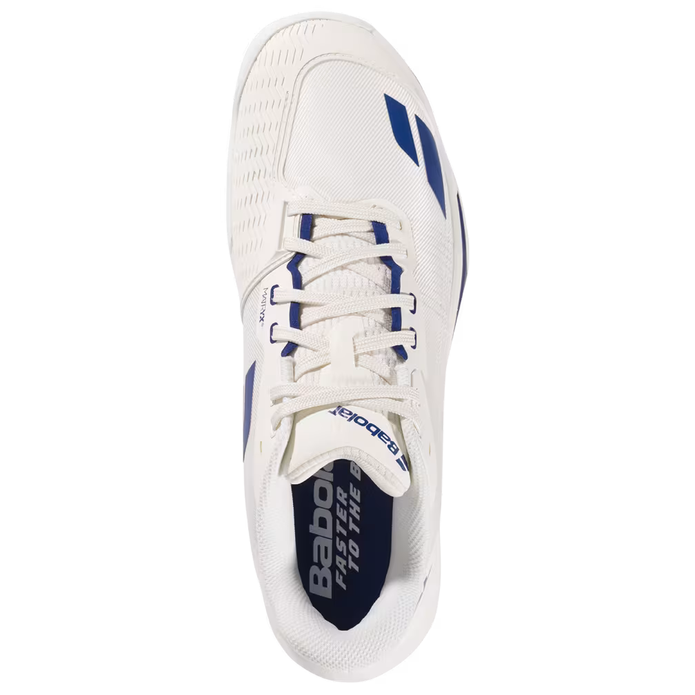 Babolat Jet Mach 4 Men's Tennis Shoes - Cream/Dark Blue