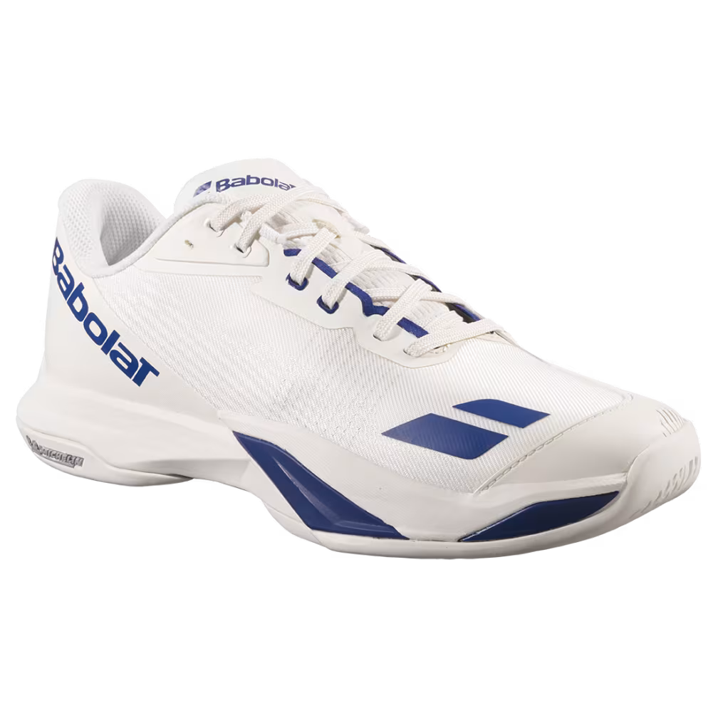 Babolat Jet Mach 4 Men's Tennis Shoes - Cream/Dark Blue