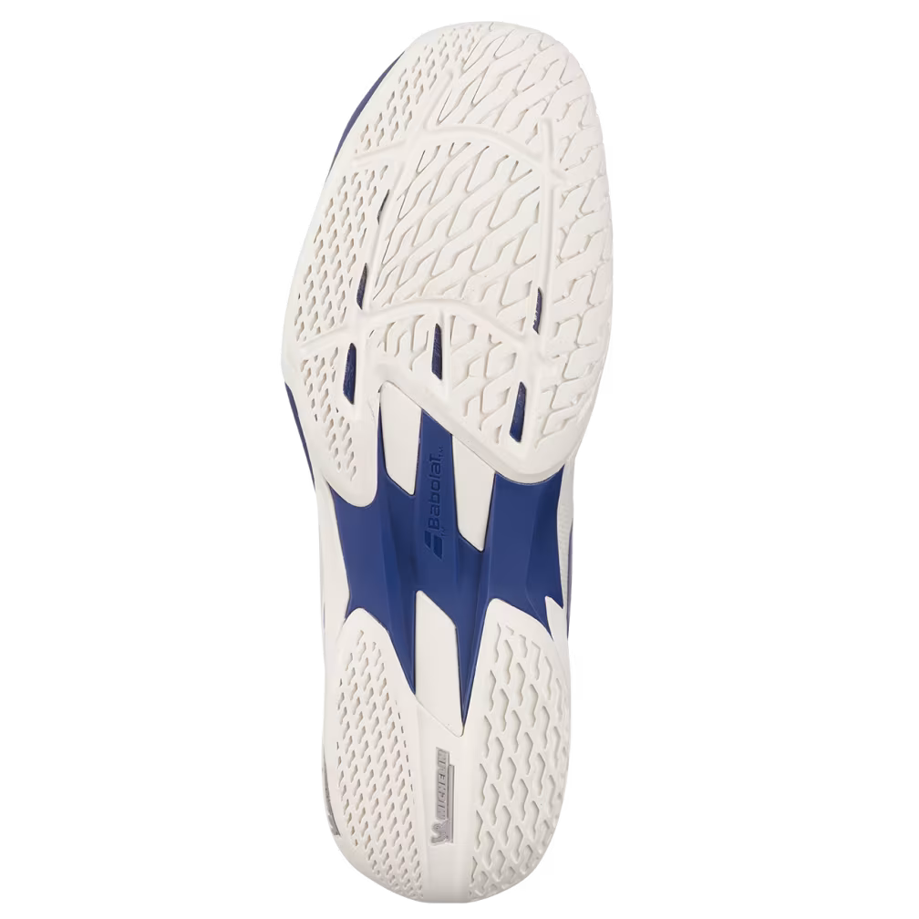 Babolat Jet Mach 4 Men's Tennis Shoes - Cream/Dark Blue