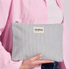 hindbag Ema Blue-Striped Pouch