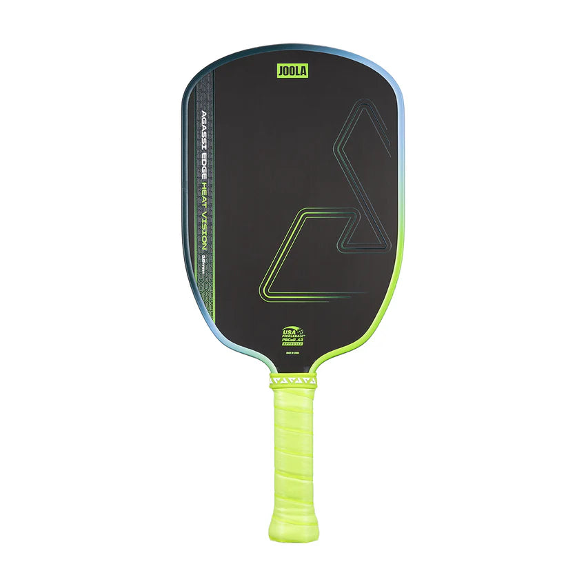 JOOLA Agassi Edge Heat Vision 16mm Pickleball Paddle - Charge Surge Green