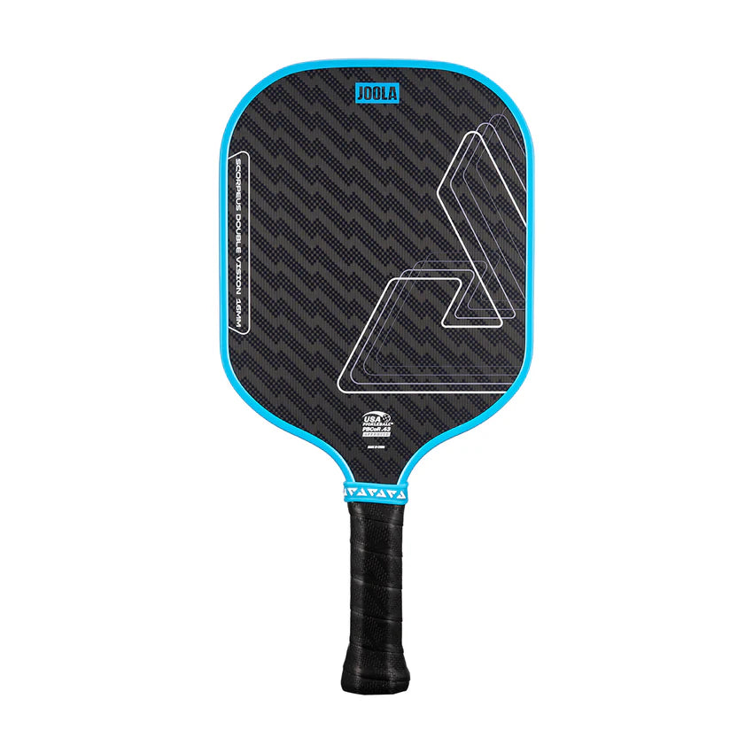 JOOLA Scorpeus Double Vision 16mm Pickleball Paddle - Bolt Blue Surge Green