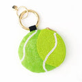 Ink & Alloy Mary Tennis Ball Beaded Coin Purse Bright Yellow + Green