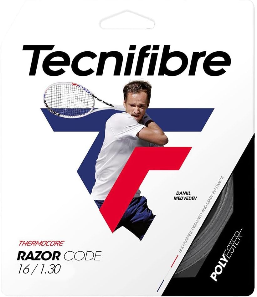 Tecnifibre Razor Code 16G/1.30 Tennis String Set Carbon