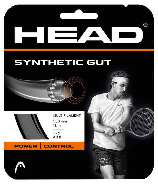 Head Synthetic Gut 16G/1.30 String Black