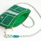 Ink & Alloy Leila Tennis Seed Bead Clutch with Strap