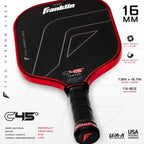 Franklin C45° Carbon Fiber Paddle Series Pickleball