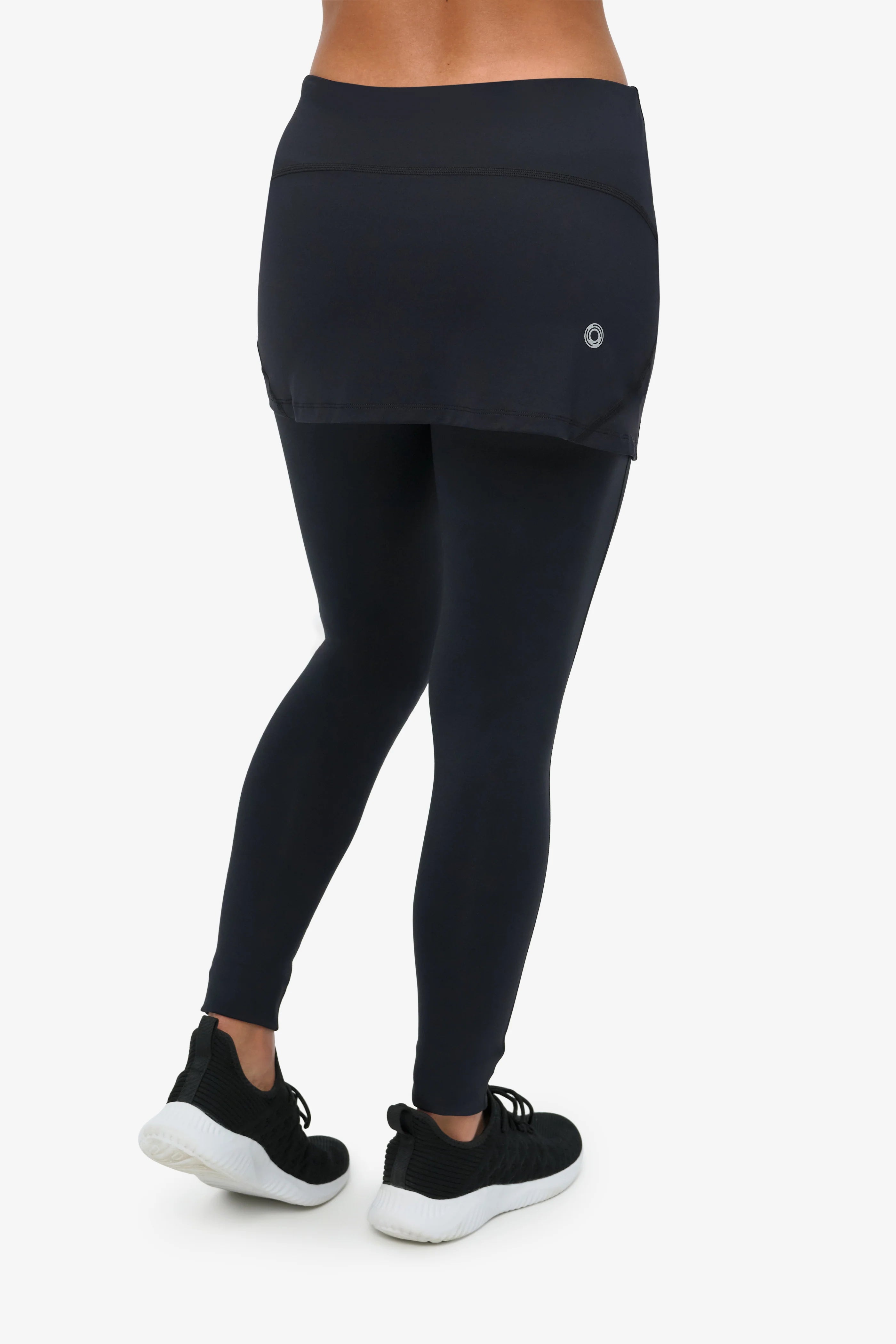 BLOQUV WOMEN'S UPF 50+ SKIRT LEGGINGS BLACK