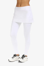 BLOQUV WOMEN'S UPF 50+ SKIRT LEGGINGS WHITE