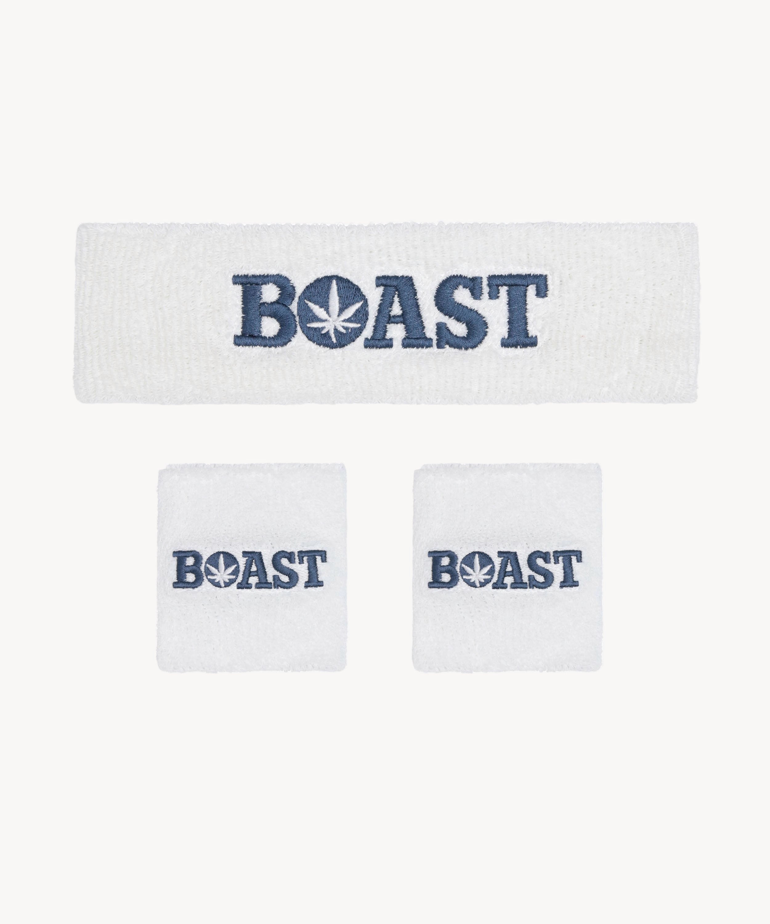 Boast Headband/Wristband Set Red or Blue