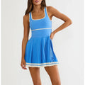 Beach Riot Antonia Dress Sapphire Sea Colorblock / Hibiscus Cove White / Opal