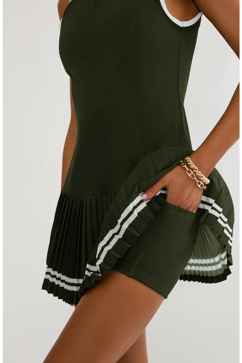 Beach Riot Bria Pleated Sleeveless Mini Dress