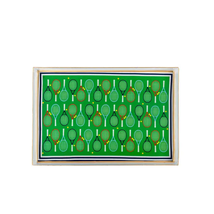 Tennis Enameled Oliver Tray 8x12