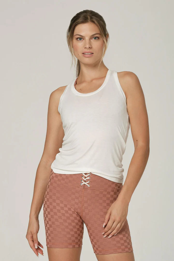 925fit Speed Racer Ivory Top