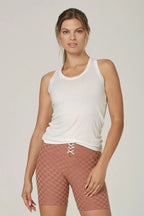 925fit Speed Racer Ivory Top