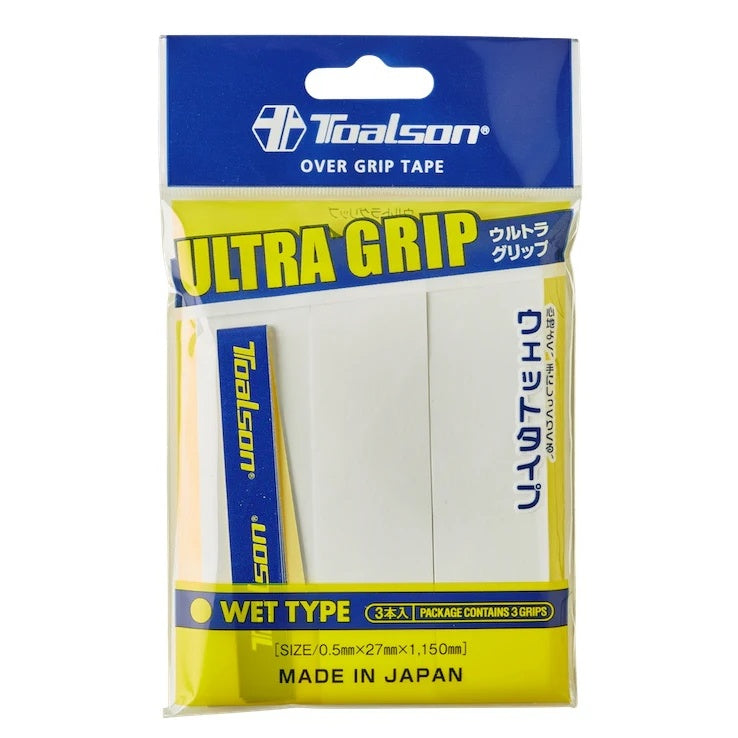 Toalson Ultra Overgrip 3 Pack White