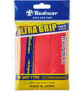Toalson Ultra Grip 3 Pack Overgrips Neon Red