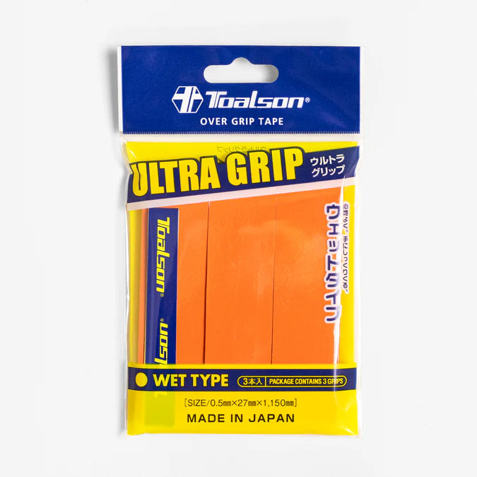 Toalson Ultra Overgrip 3 Pack Orange