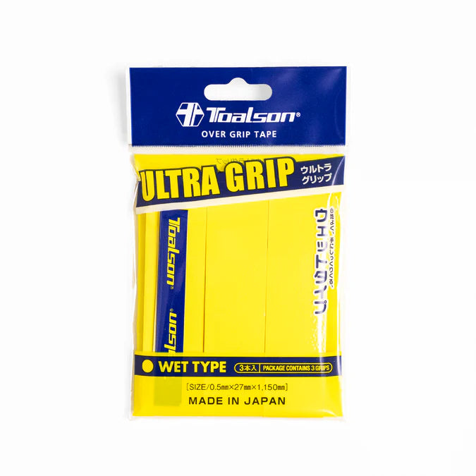 Toalson Ultra Grip 3 Pack Overgrips Yellow