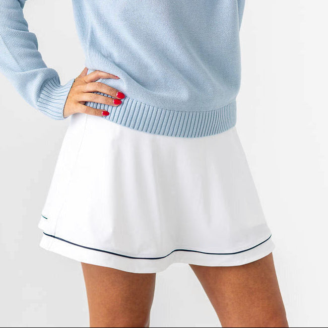 Boast 2 in 1 Flounce Skirt - White