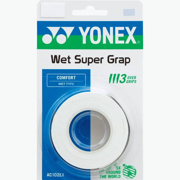 Yonex Wet Super Grap White 3 pack