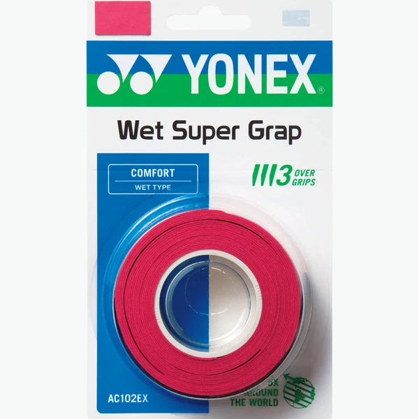 Yonex Wet Super Grap Wine Red 3 pack