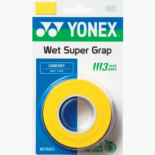 Yonex Wet Super Grap Yellow 3 pack