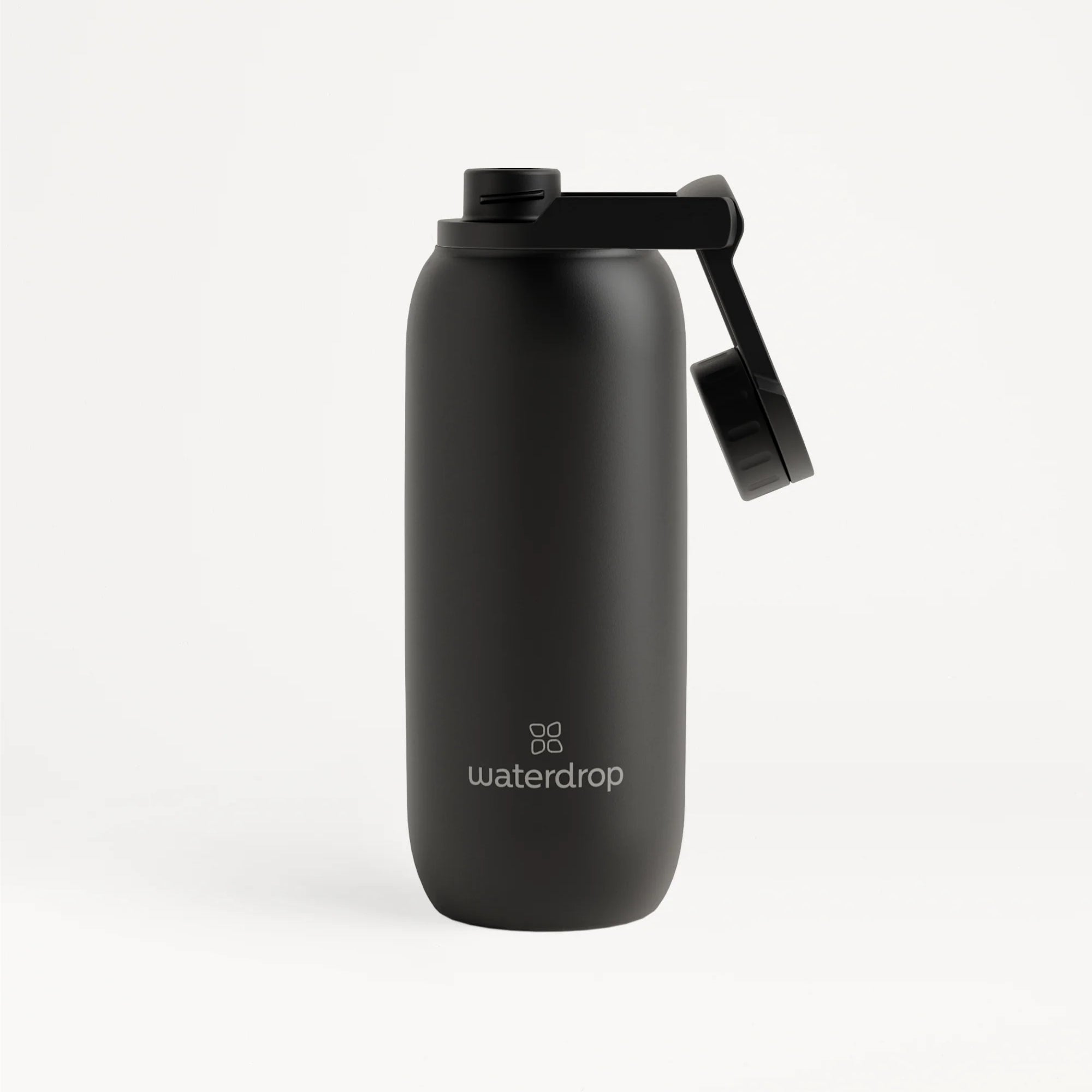 Waterdrop Stainless Steel All-Purpose Thermo Bottle - Swing Lid - Black 20 oz