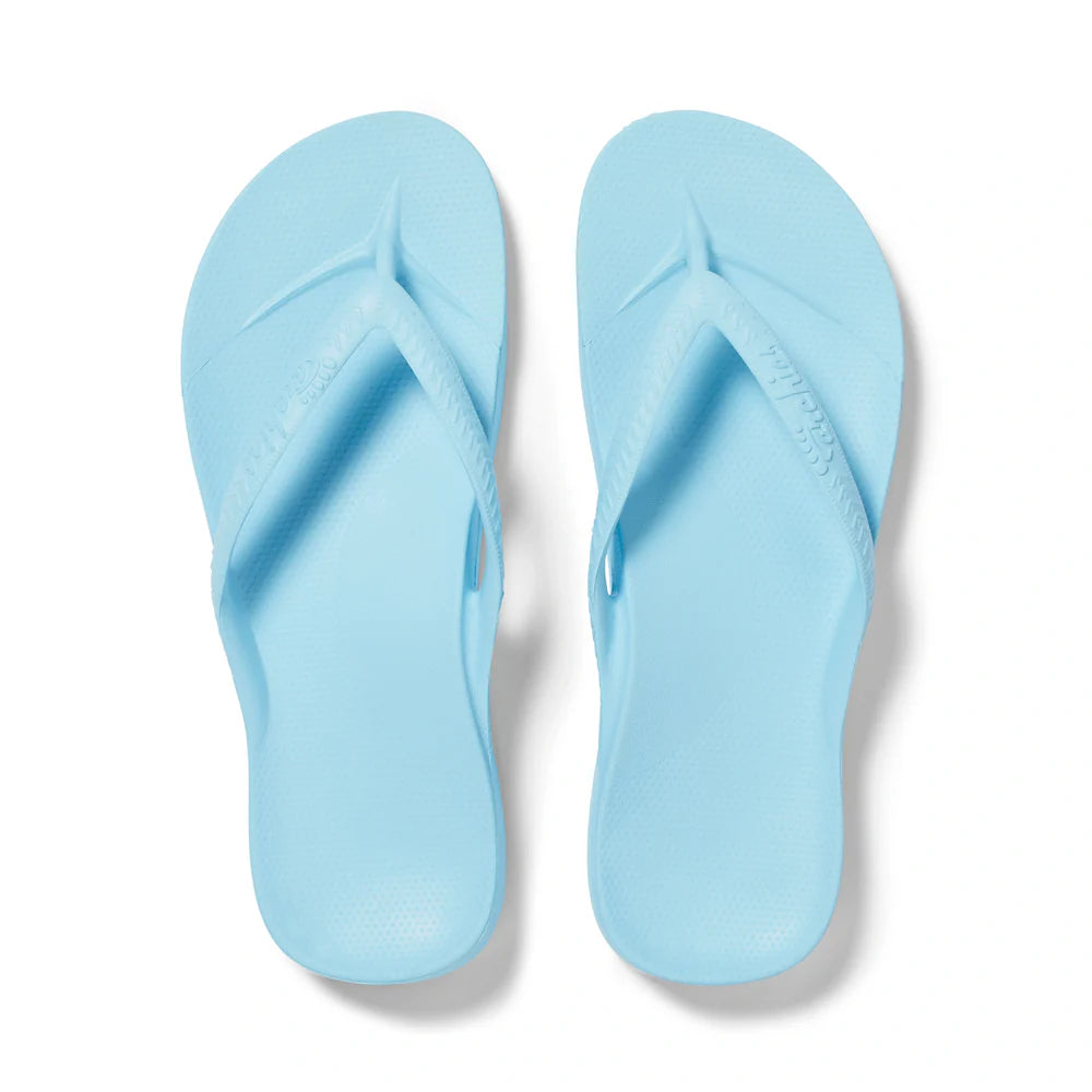 Archies Footwear Sky Blue Arch Support Flip Flops