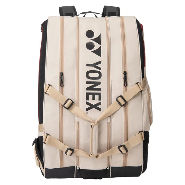 Yonex Gearlogic 12 Pack Tennis Racquet Bag Beige or Black