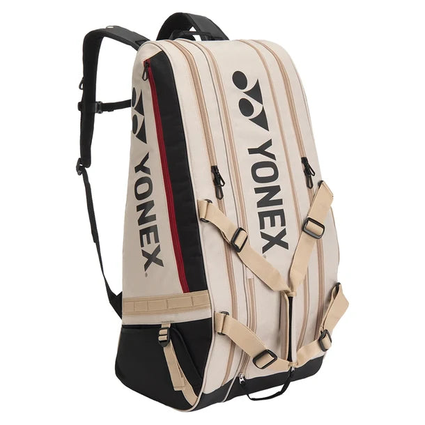 Yonex Gearlogic 9 Pack Tennis Racquet Bag Beige or Black