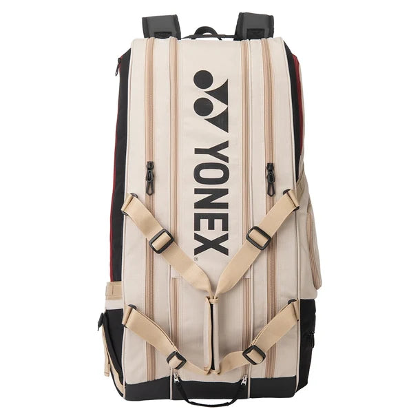 Yonex Gearlogic 9 Pack Tennis Racquet Bag Beige or Black