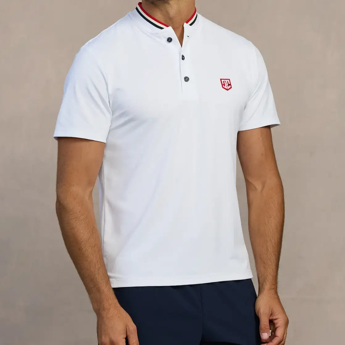 Uomosport Americana Henley II - Bianco or Oceano