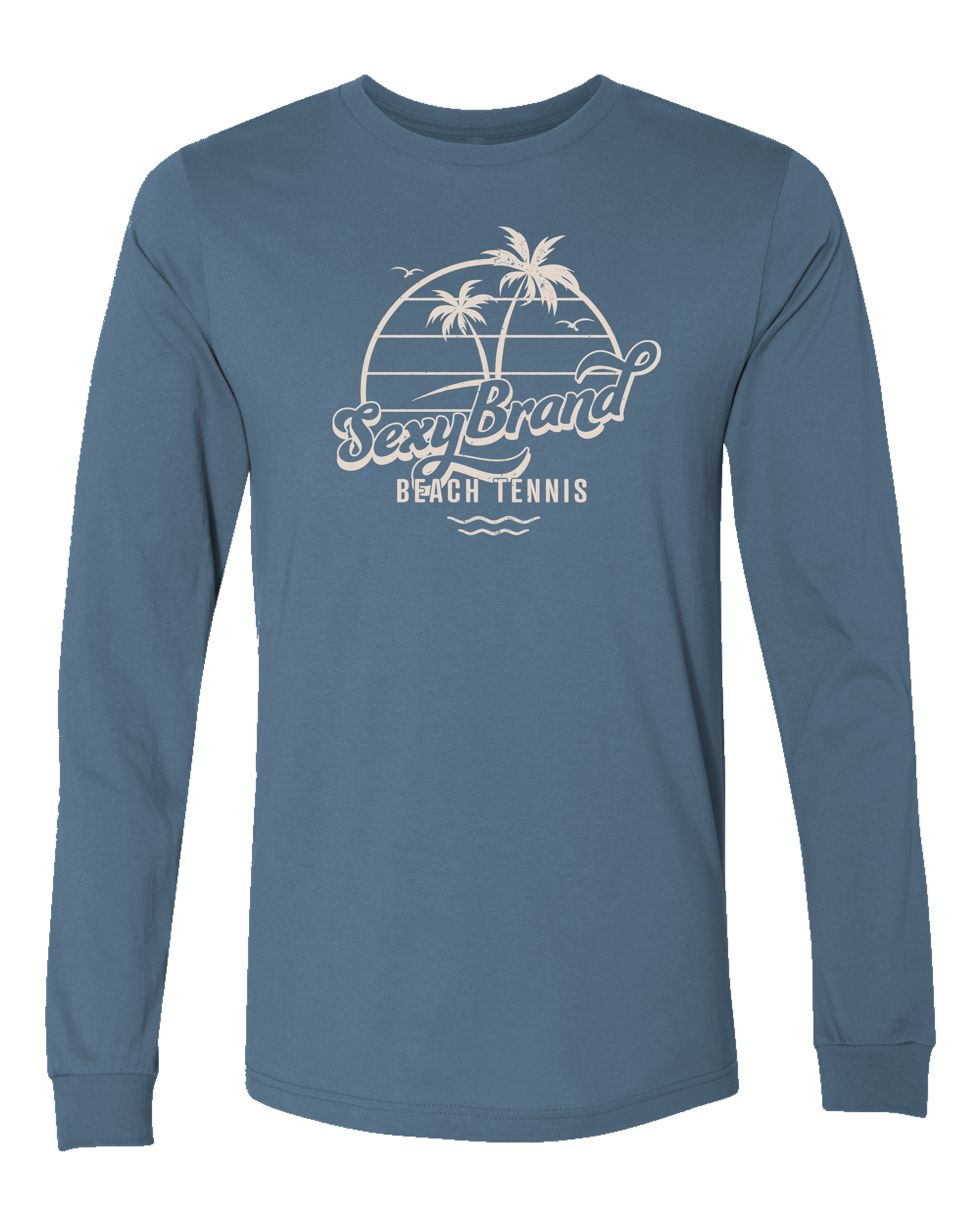 Men's Certified Organic Beach Tennis Beachy Vibes Long Sleeve
