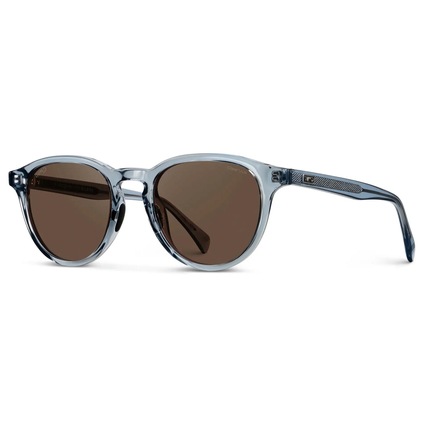 WMP Eyewear 'Birdie' - Men's Denim Blue/Brown Lens