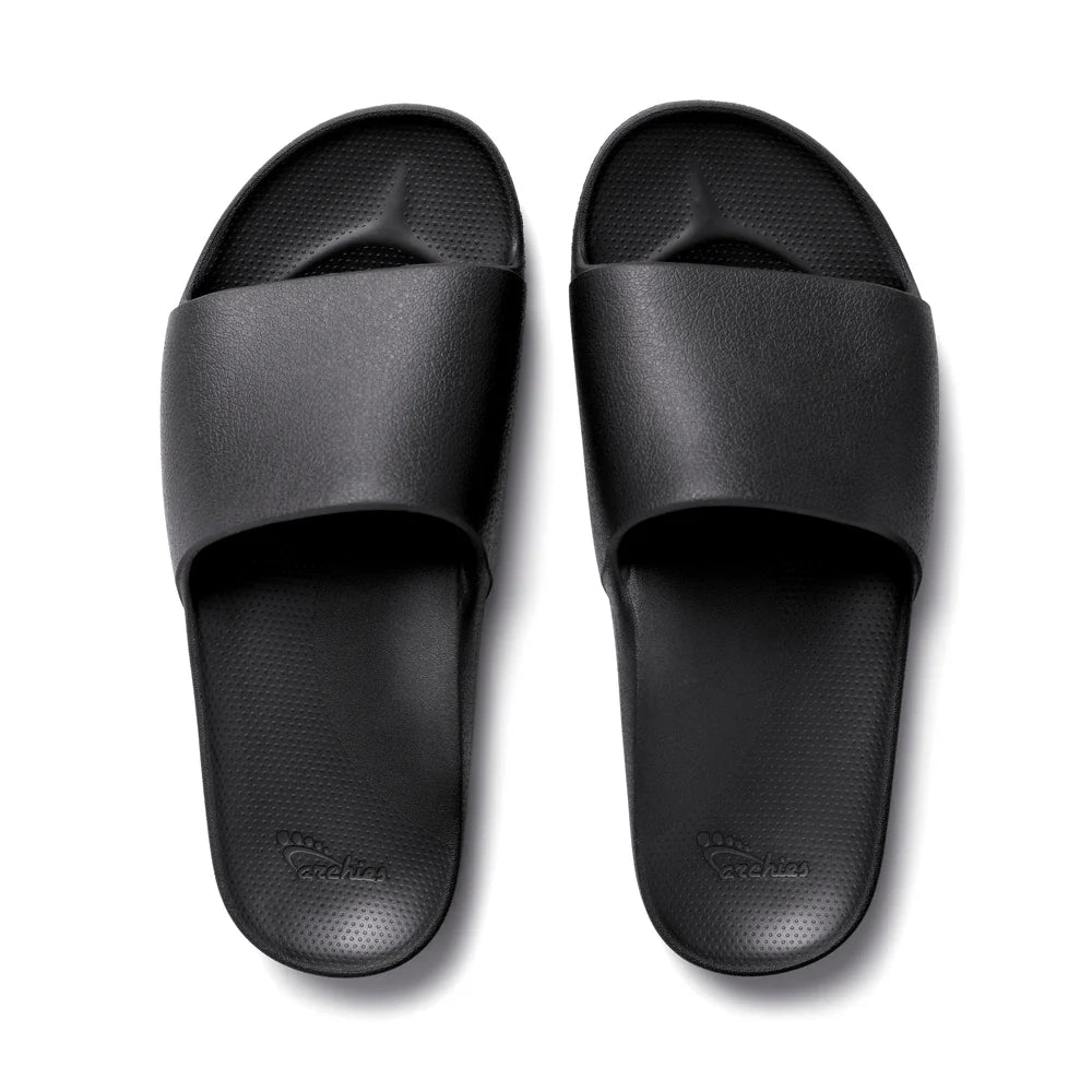 Archies Black Arch Support Slides