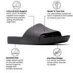 Archies Black Arch Support Slides
