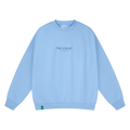 Eleven Social Club - The Courtside Crewneck - Light Blue/Navy/White